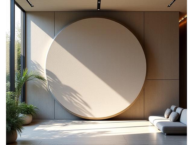 Arkitektonisk keramisk installation i moderne indgangsparti
